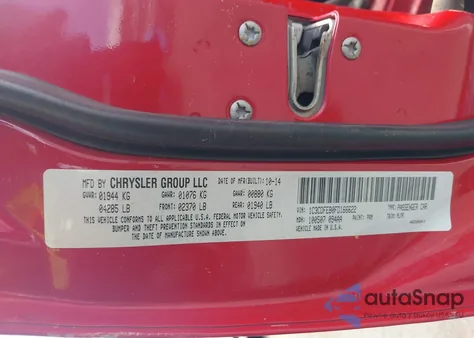 2015 Dodge Dart Gt из США, поврежденный, VIN 1C3CDFEB0FD166622